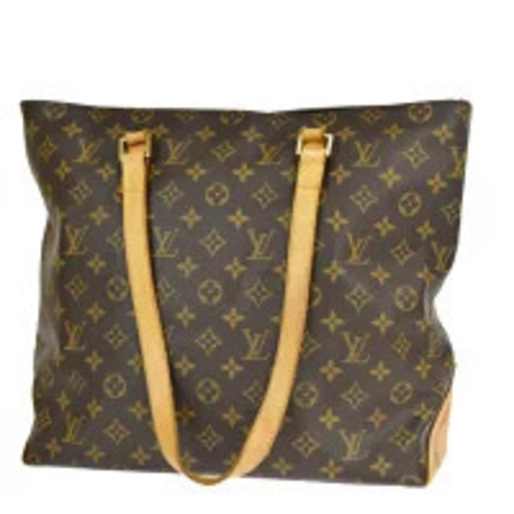 Louis Vuitton Cabas Mezzo Shoulder Bag Tote Monogram Leather